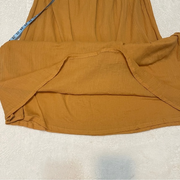 House of Harlow 1960 Mustard Yellow Halter Tie Hippie Boho Summer Maxi Dress S - Picture 13 of 13